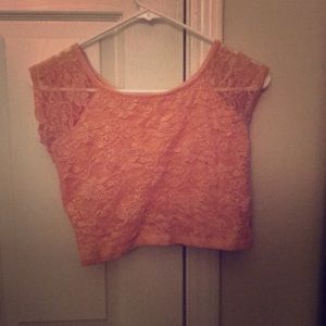 Lace crop top